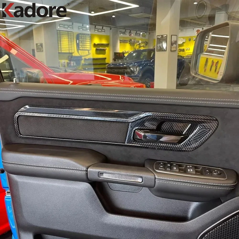 For Dodge RAM 2019 2020 2021 2022 2023 2024 2025 Interior Door Handle Catch Cover Trim Panel Car Styling Accessories