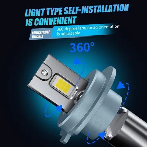 Imagen 2 del producto Fuente de alimentación 24V LED camión faro H7 LED h7 lámpara led h1 led 24v faro h4 24v camión 9012 bombilla led h3 camión luz