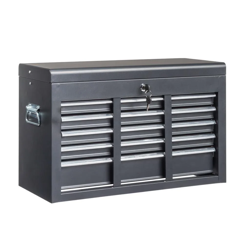 23.8" Tool Chest Steel Tool Storage Box with 5 Drawers & Locking System & Keys