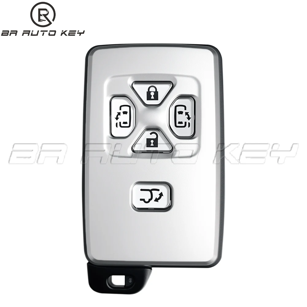5 przycisków Keyless Go inteligentny pilot z kluczykiem samochodowym dla Toyota VELLFIRE PREVIA Alphard Remote 2008-2014 433.92MHz ID71 Chip