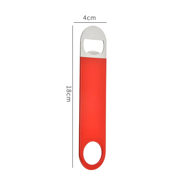 100Pcs Multifunction Bottle Opener Large Stainless Steel Flat Bottle Opener Tool Bar Beer Wine Openers Bottle Openers For Beer