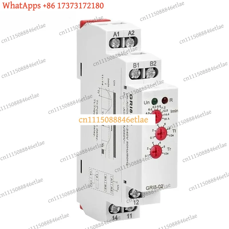 k3 for GEYA GRI8-01/02 Current Monitoring Relay – AC/DC 24V-240V, 0.5A-16A Overcurrent & Undercurrent Protection