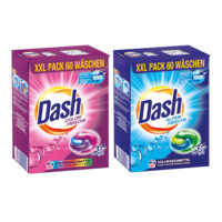 DASH 3in1 white washing capsules 2x60 PCs