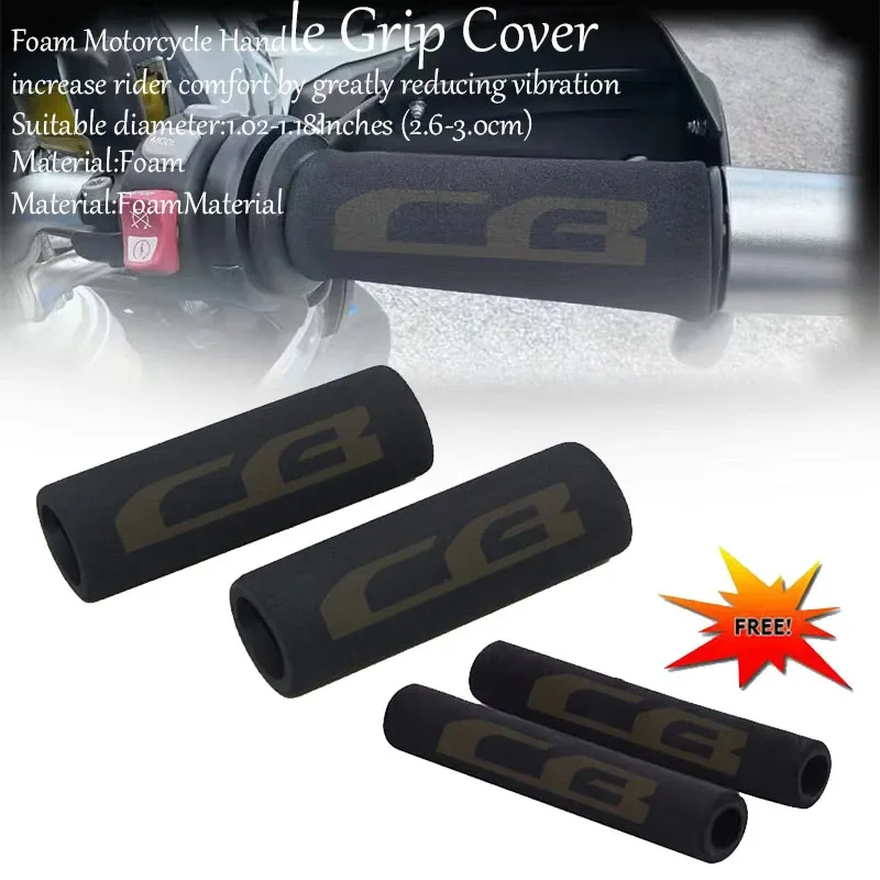 For CB125R CB150R CB190R CB250R CB300R CB400 CB500X CB500R Motorbike Anti Vibration Handle Bar Foam Comfort Slip Over Grip