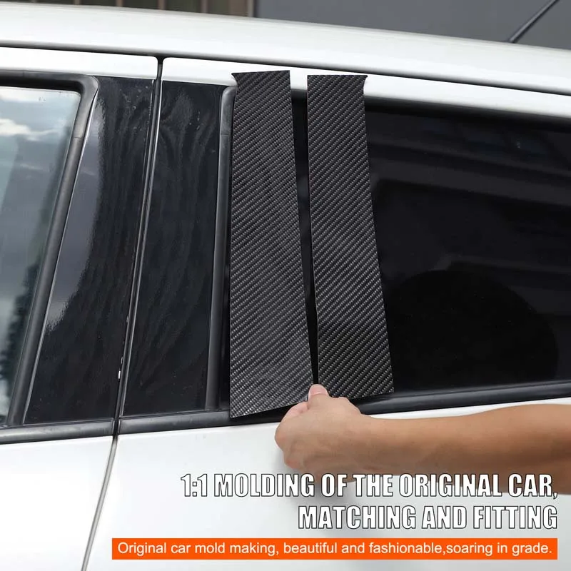 

For Nissan Juke Infiniti ESQ 2011-2019 Carbon Fiber Sheet Car Window Center Pillar Decoration Stickers Car Accessories