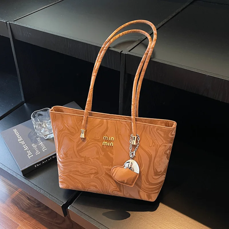 

Luxe Tote Bag, Fashion Shoulder Purse for Women, Versatile Top Handle Crossbody, Commuter Day to Night Bag, Textured Sling Bag