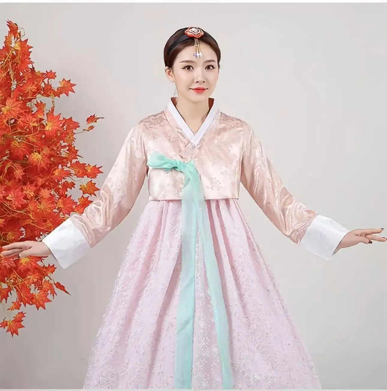 Court Style Hanbok Women's Traditional Korean Dress Yanji Travel Wedding Stage Performance Suits Asian Cosplay Hanboks Female