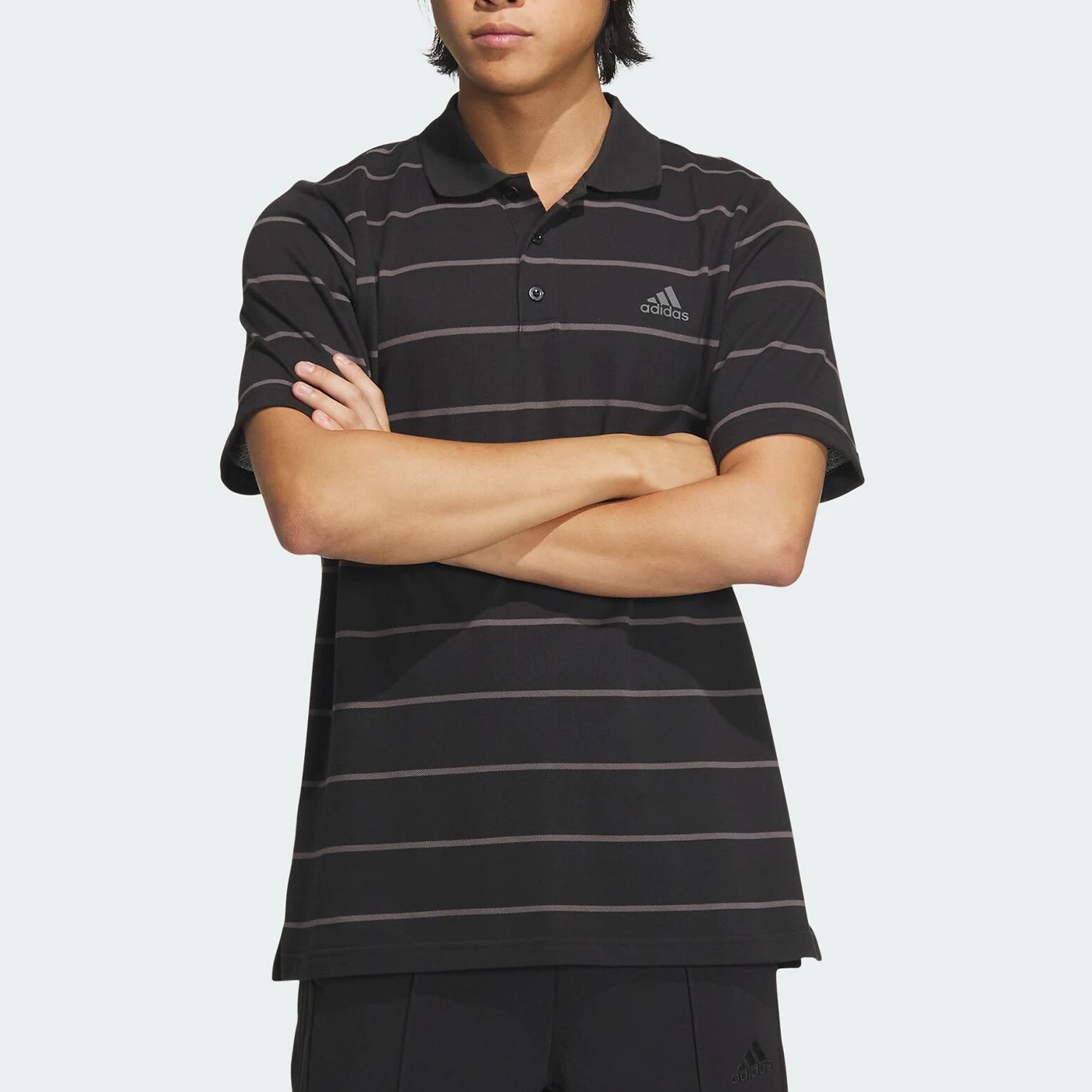 Adidas Official Genuine FI STRIPE POLO Men's Striped Polo Shirt IT3920