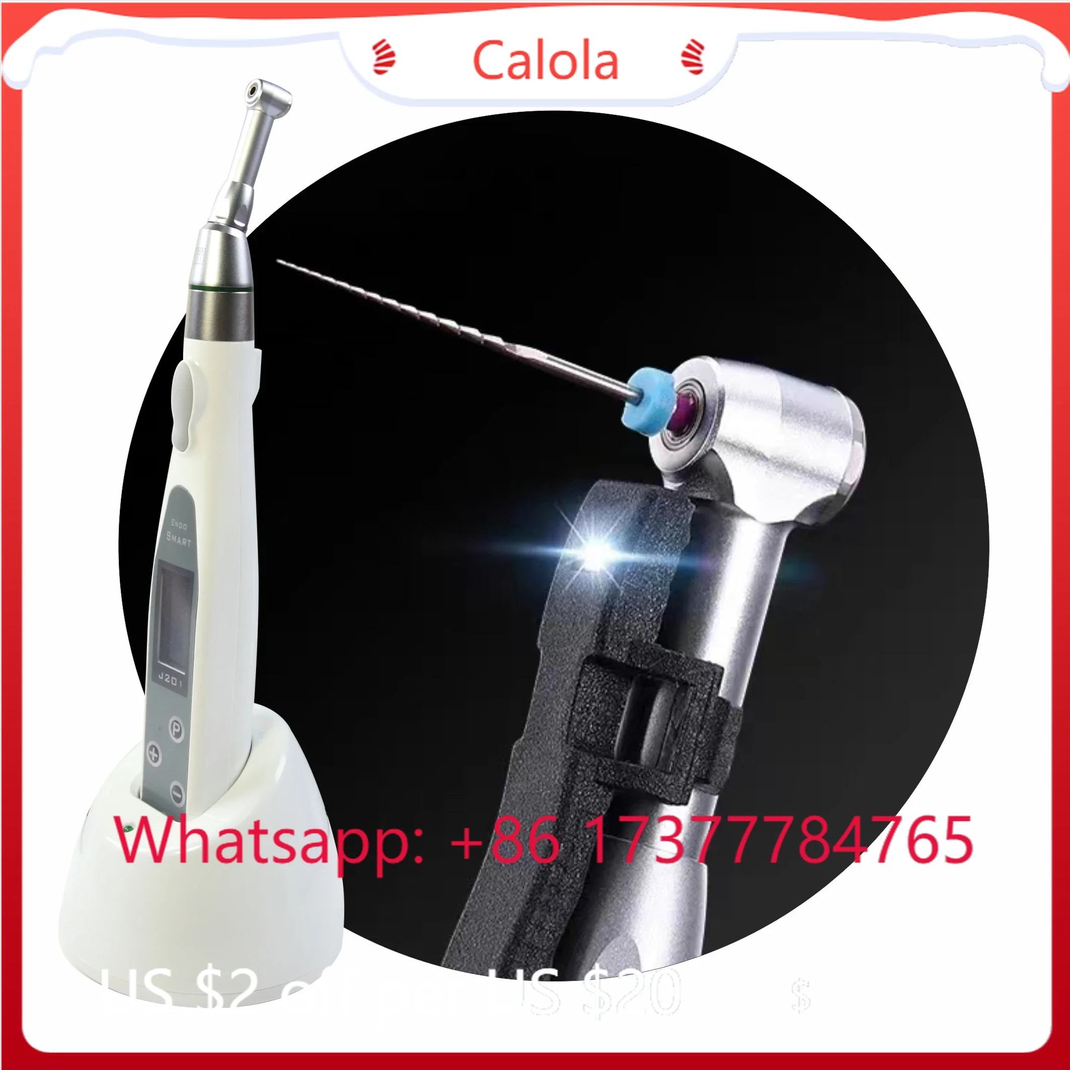 Portable Electric Handpiece Motor LED Light Curing Curing Light