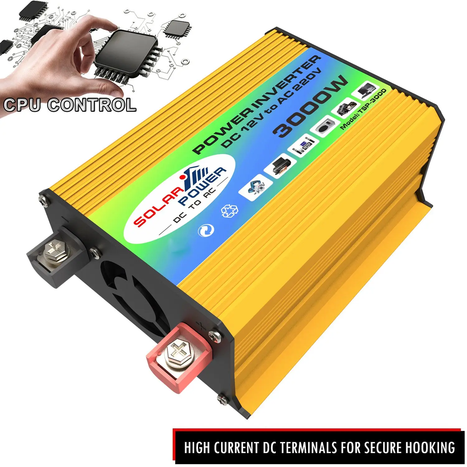 Car Inverter 12V Voltage Transformer Modified Sine Wave Power Inverter DC12V To Converter Dual USB-A02G