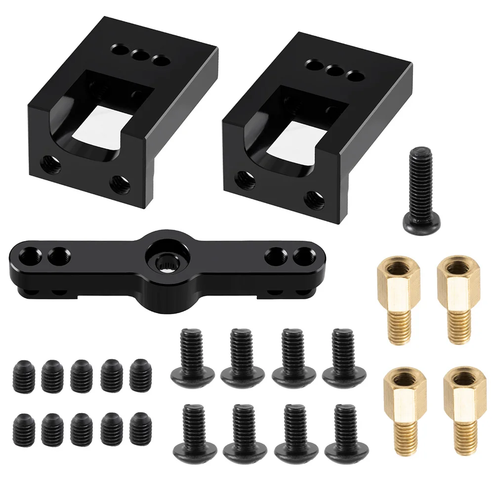 YEAHRUN Aluminum Differential Lock Control Mount Bracket For 1/14 RC Tractor Trailer Truck Scania Car  Upgrade Parts