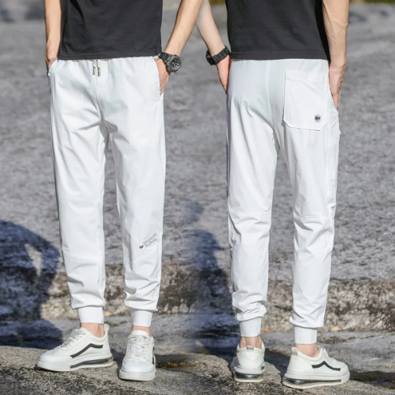 Men's summer casual pants, thin and quick drying, breathable and cool, versatile men's clothing, outdoor sports pants