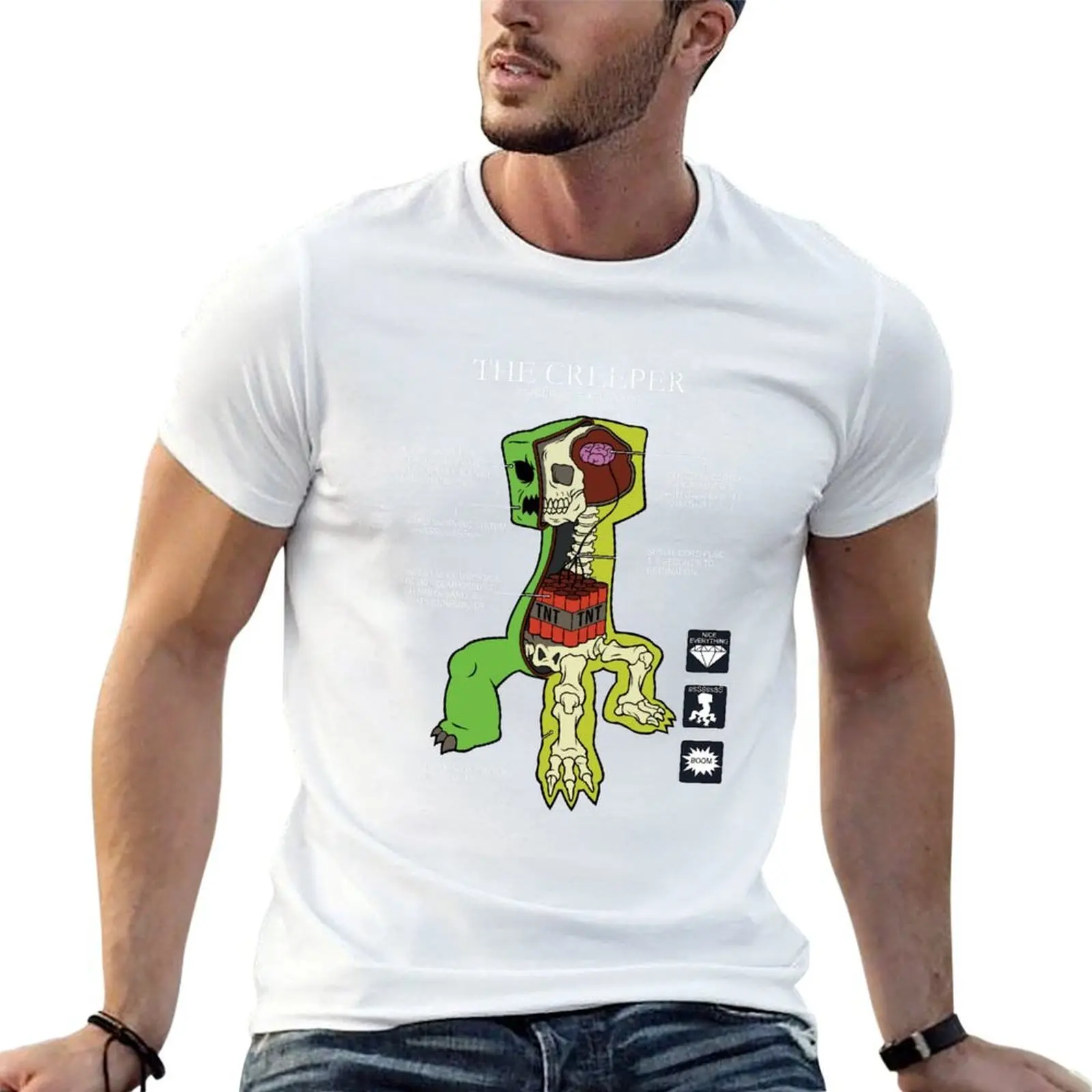 

THE CREEPER ANATOMY T-Shirt cotton t shirts high quality man t shirts for men T-Shirt