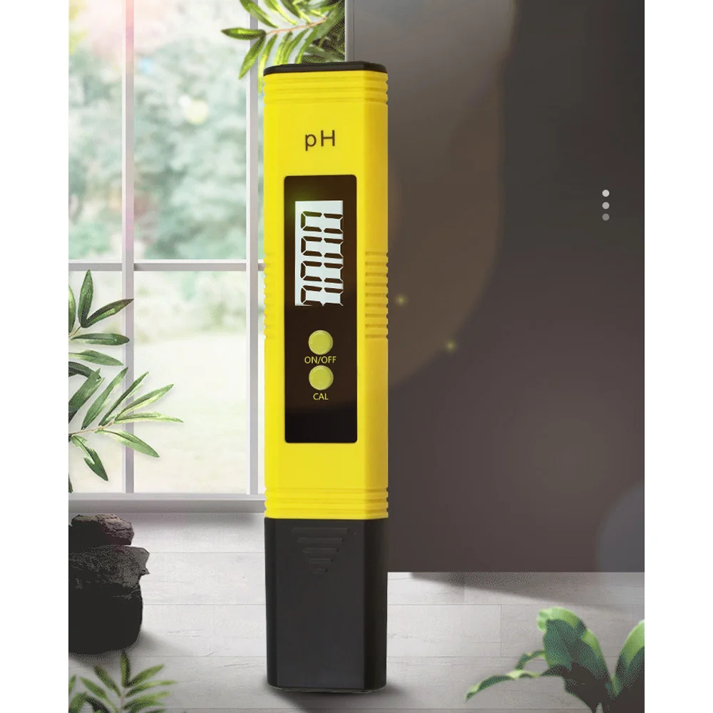 High Accuracy 0.01 LCD Digital PH Meter Tester for Water Food Aquarium Pool Hydroponics Pocket Size PH Tester Large LCD 0-14 PH