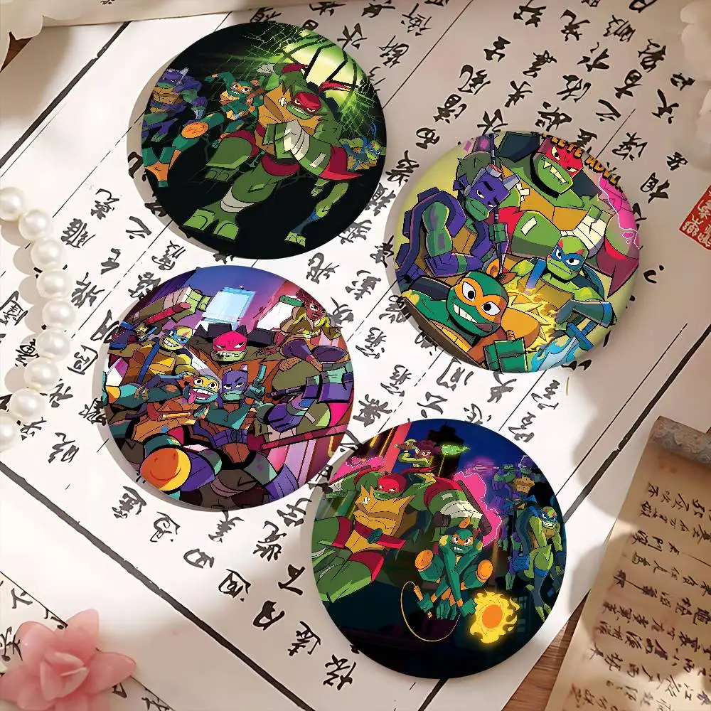 R-Rise of the Teenage Mutant Ninja Turtles Alfileres de botón suaves personalizables Insignia divertida creativa para mujer Dibujos animados