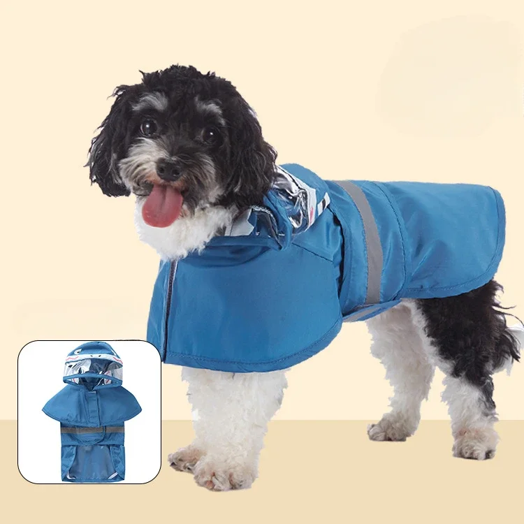 

Dog Raincoat With Reflective Strip Puppy Clothing Pet Clothes Frog/Shark/Yellow Duck/Multiple Styles NEW