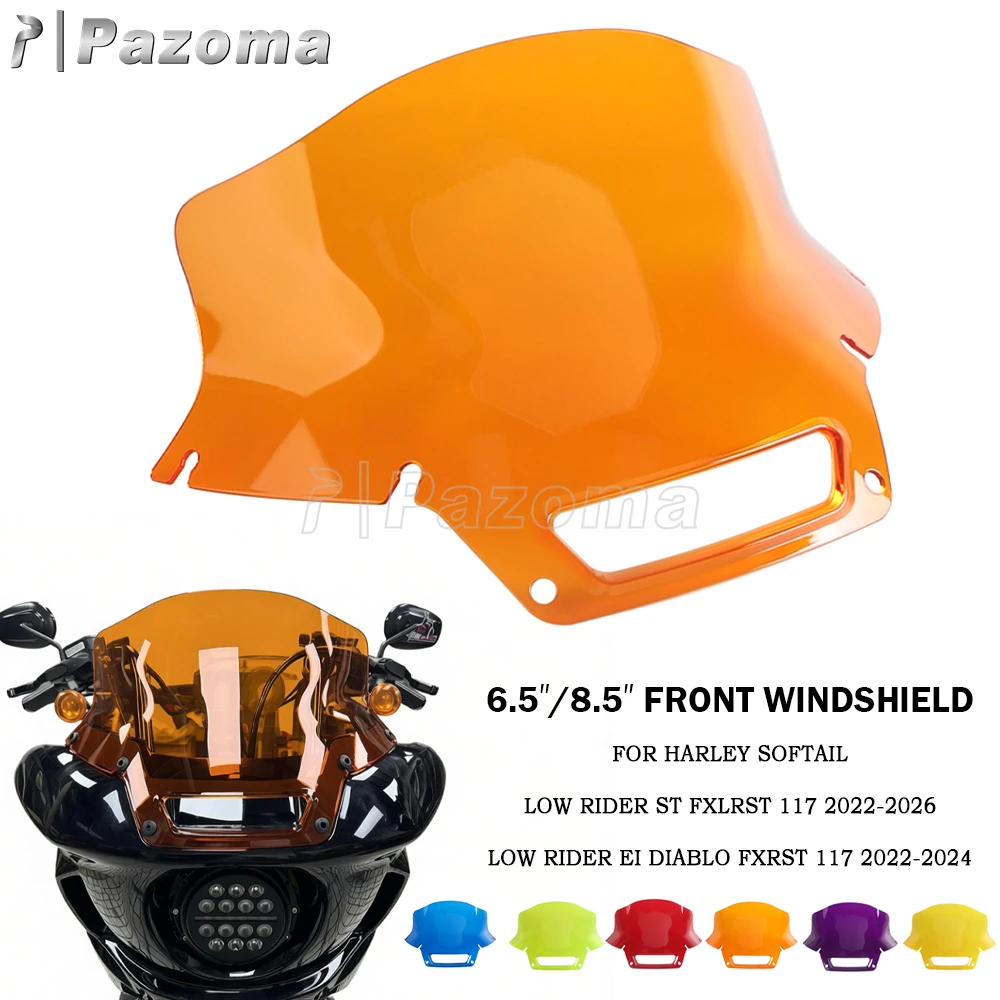 6,5/8,5 Zoll Windschutzscheiben-Luftabweiser für Harley Softail Low Rider ST FXLRST 2022-26 Motorrad-Windschutzscheibe für Low Rider FXRST 22-24
