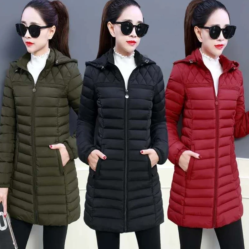 

plus Size Women's Cotton Jaet Lightweight Slimming down Jaet New 2024 Sle Mommy Clothes Comfortable Warm Spring Autumn