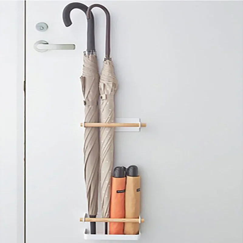 Creative household umbrella frame Wrought iron umbrella storage rack Door back porch Magnet rack Magnetic refrigerator side