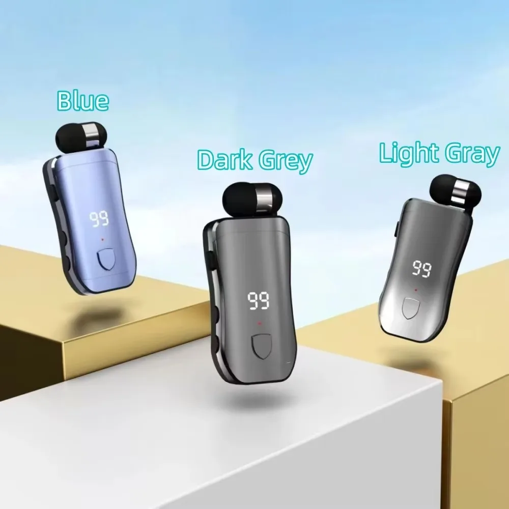 

X200 Беспроводная Bluetooth-гарнитура Уши в лотосе с проводным зажимом Наушники-вкладыши громкой связи Выдвижные наушники