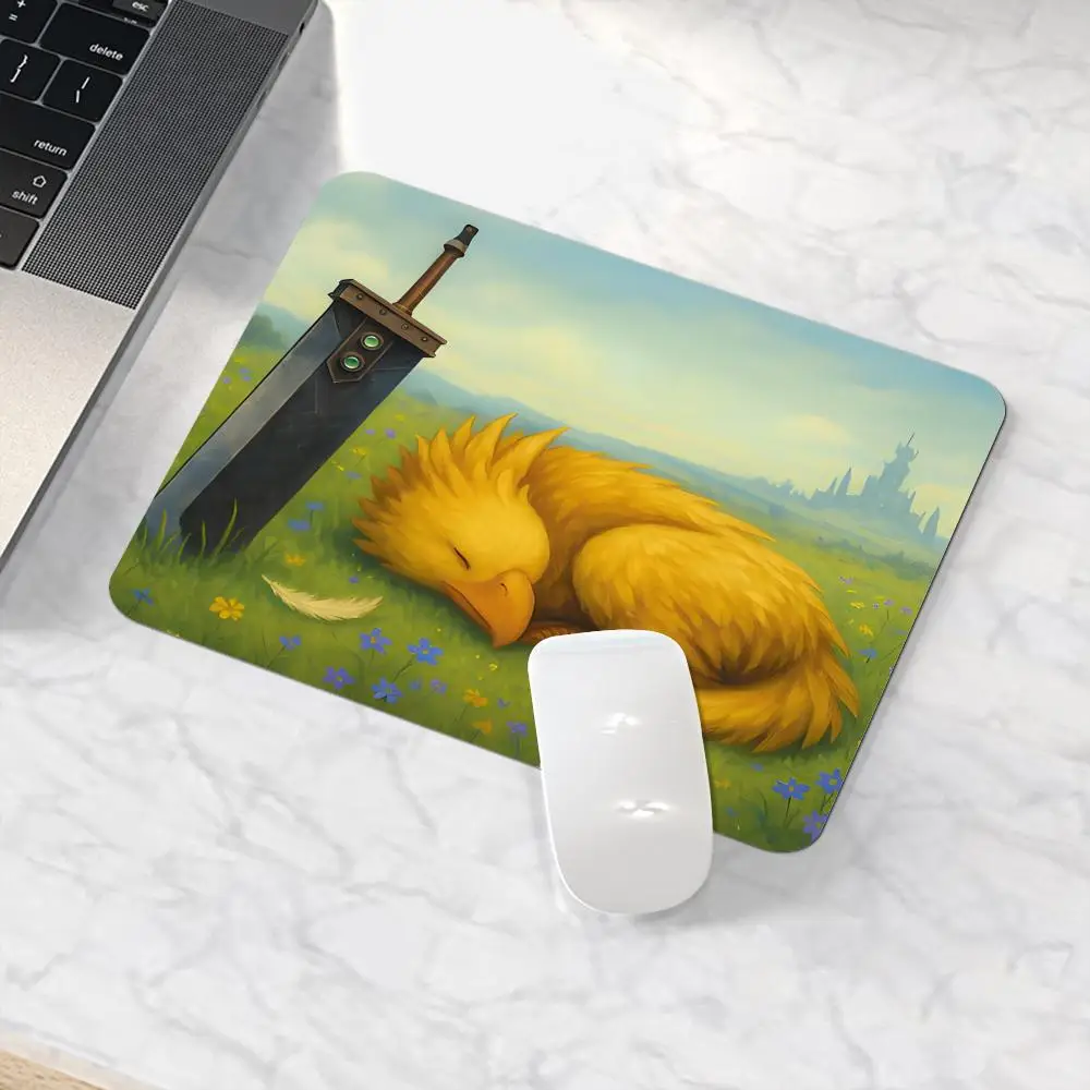 

Маленький коврик для мыши, милый настольный коврик Landbird, игровые аксессуары в стиле фэнтези Феникс, коврик для мыши, геймерская поверхность для ПК, огромный коврик для мыши с мечом