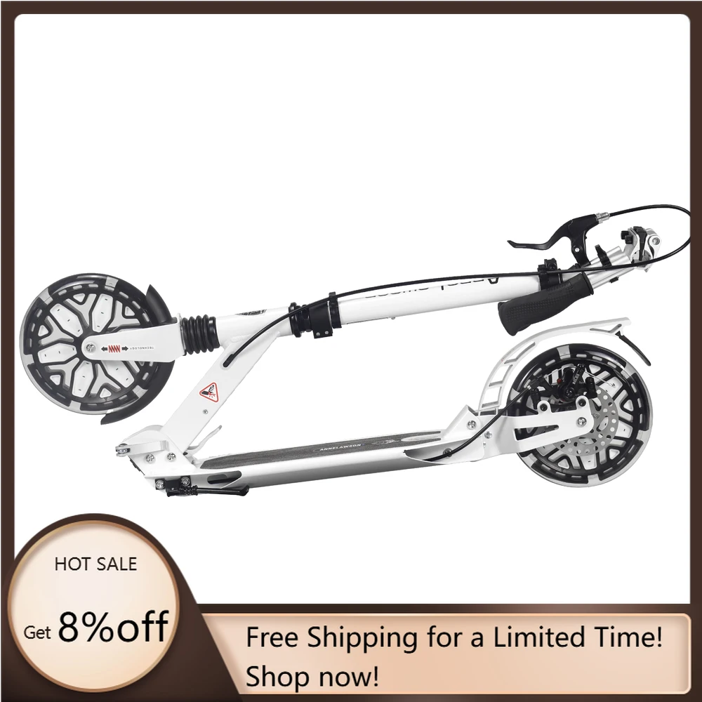 

STLF Hot Selling Adult with Handbrake City SCOOTER Two-wheel Children's Foldable 8-inch Wheel SCOOTER