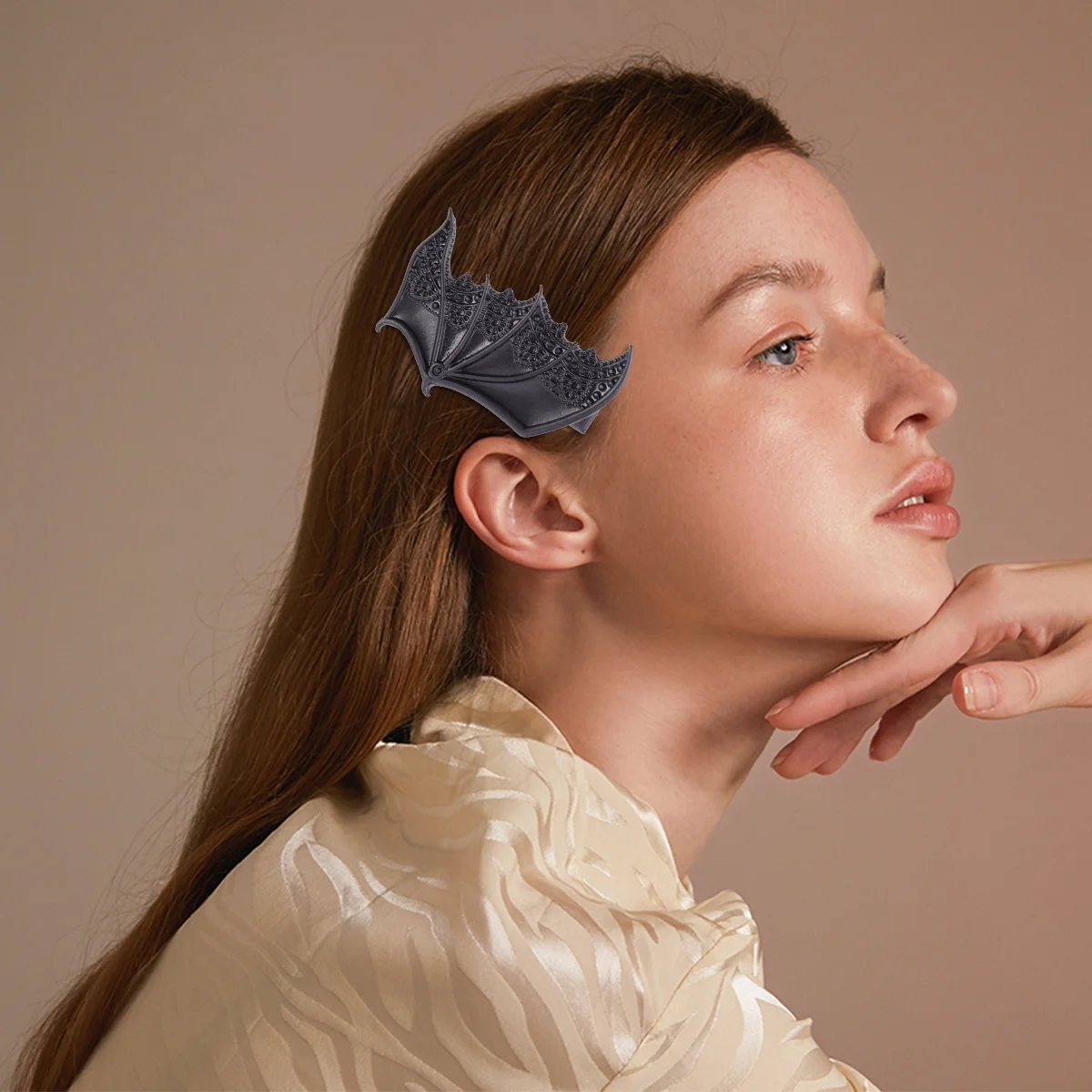 Decor Hair Clips Halloween Vintage Black Hairpin Accessories Bat Wing Accessory Child