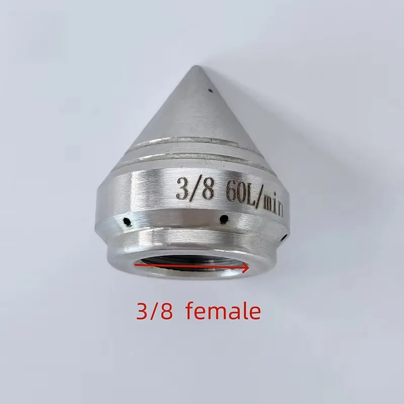 3/8 High Pressure Mini Puncture Nozzle Pipe Dredger Part for Silt Grease Cleaning Pipeline Sprayer Practical Plumbing Fitting view 5