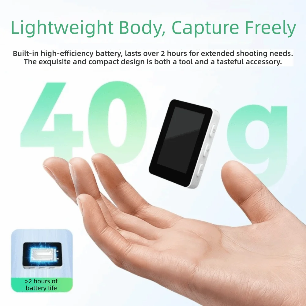 Wireless Selfie Screen Magnetic Mount Portable Wireless Monitor Screen Mini 1.8-Inch Smartphone Selfie Screen Live Monitor