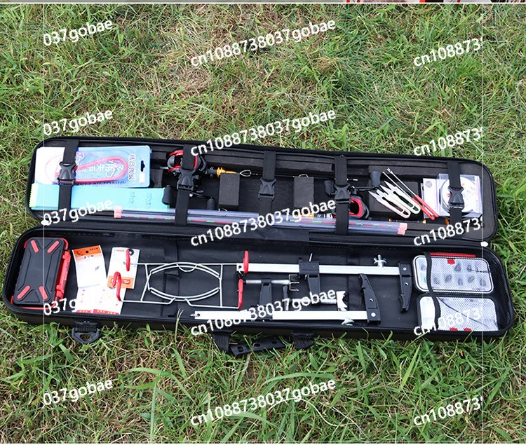 Full set of titanium alloy soft tail micro-lead heavy lead valve portable fishing rod fishing gear set