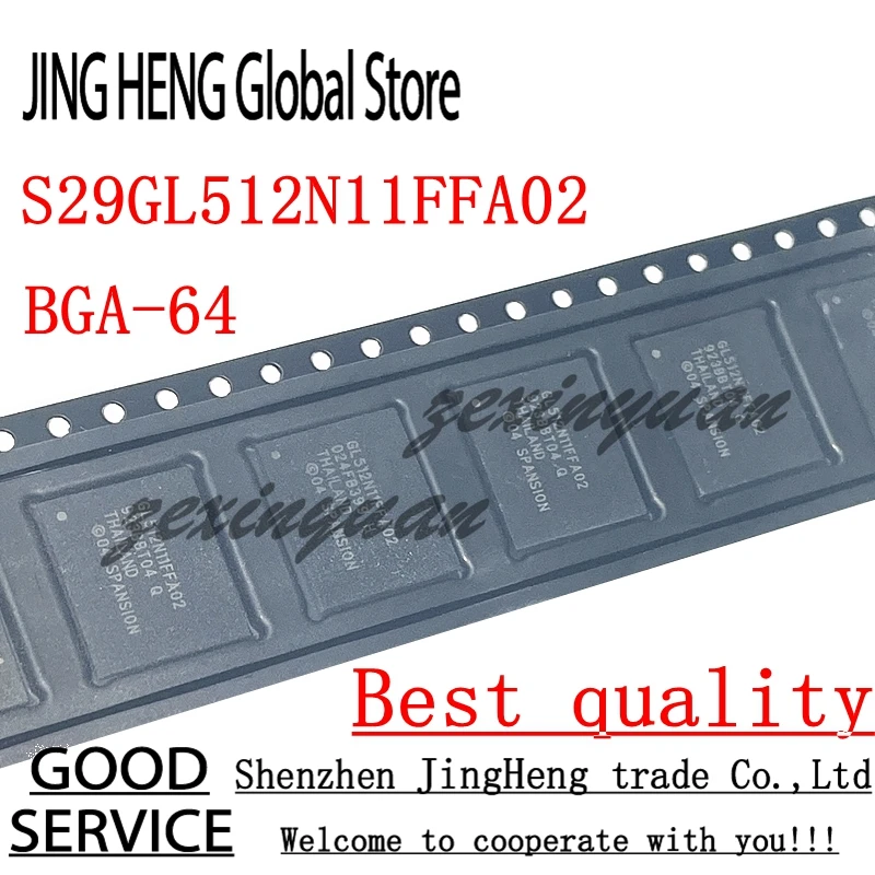 5Pcs Original S29GL512N11FFA02 GL512N11FFA02 BGA Flash chip