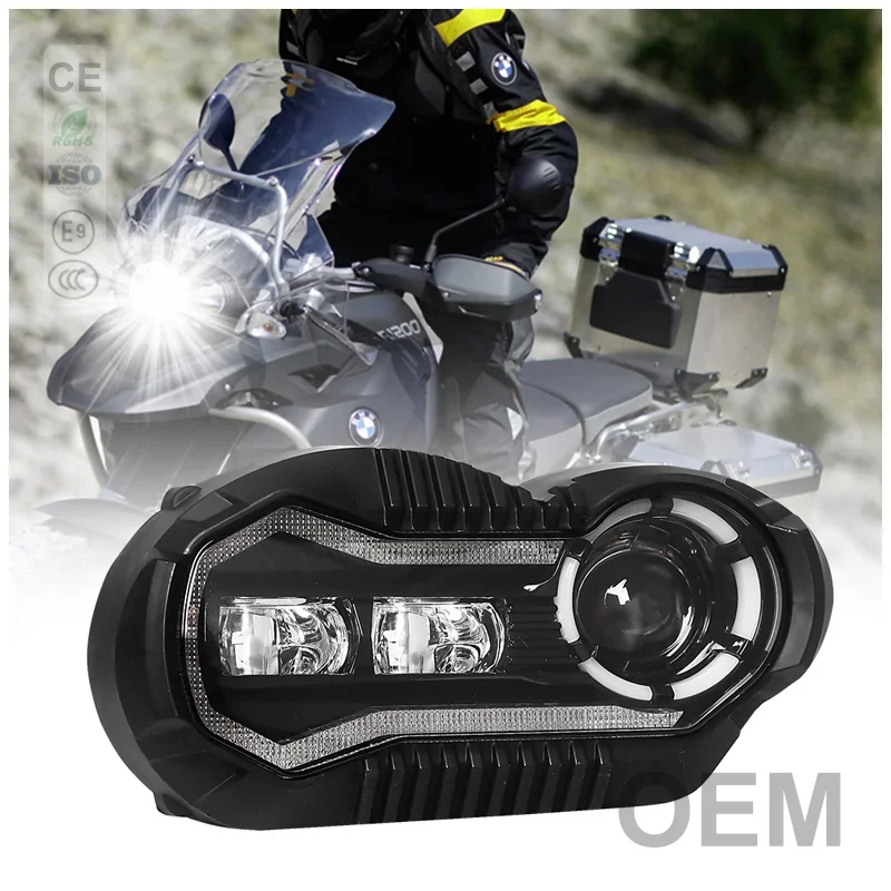 Motorcycle Lighting System E24 Emark Motorcycle Led Headlight For Bmw R1200Gs R 1200 Gs Adv R1200Gs 2004-2012