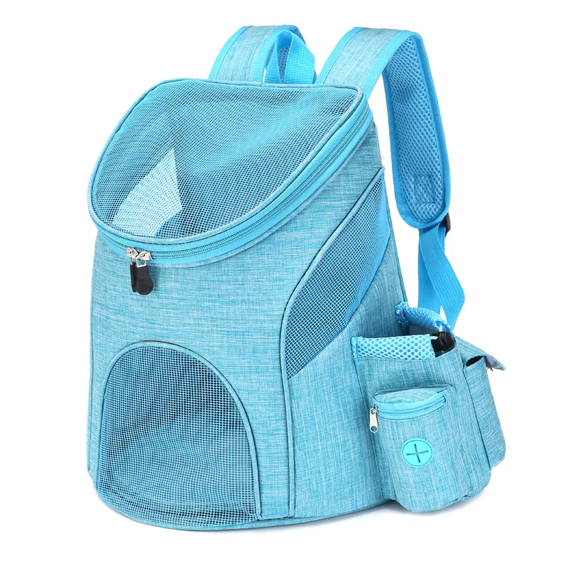 Mochila transpirable plegable para perros y gatos, doble correa - imagen 2