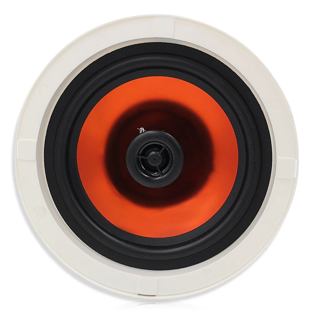 Herdio 6.5 "2PCS Flush Mount เพดานลําโพง 2-Way Passive ลําโพงระบบ 300 วัตต์เหมาะสําหรับห้องนอนห้องน้ําห้องครัว