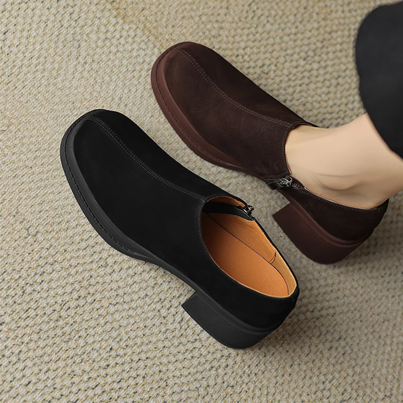

High Heels Women's Shoes Suede Fashion Shoes Dress Luxury Sport Woman Pumps 2025 Autumn Designer New Sexy Zapatillas De Mujer