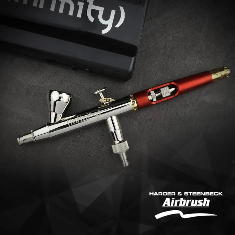 HARDER&STEENBECK Airbrush Infinity Two In One 0.15+0.4MM Caliber Model Tools Double Action High Quality Airbrush 126543