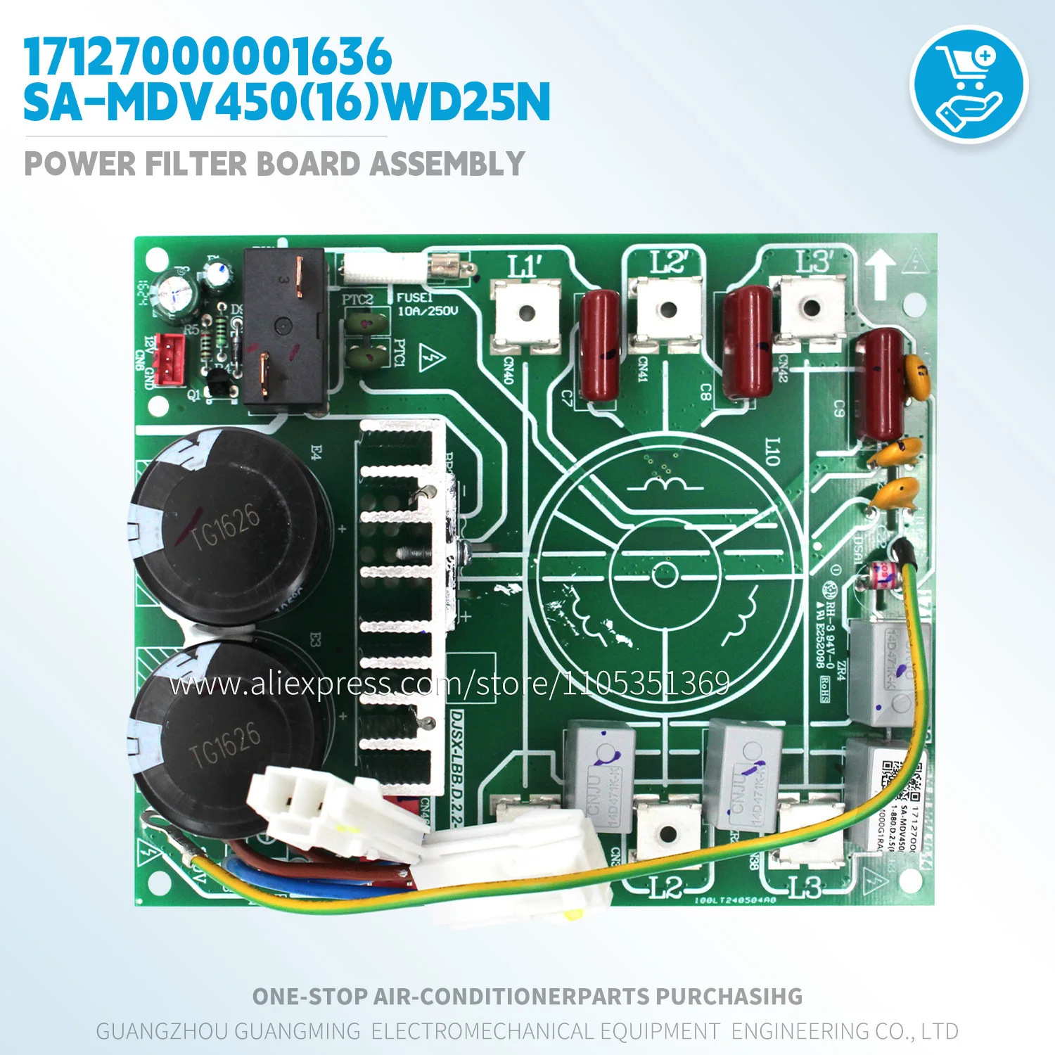 modulo-di-assemblaggio-scheda-filtro-di-alimentazione-17127000001636-sa-mdv450-16-wd25n-per-unita-esterna-midea-mdv-vrf-ricambi-climatizzatore-hvac