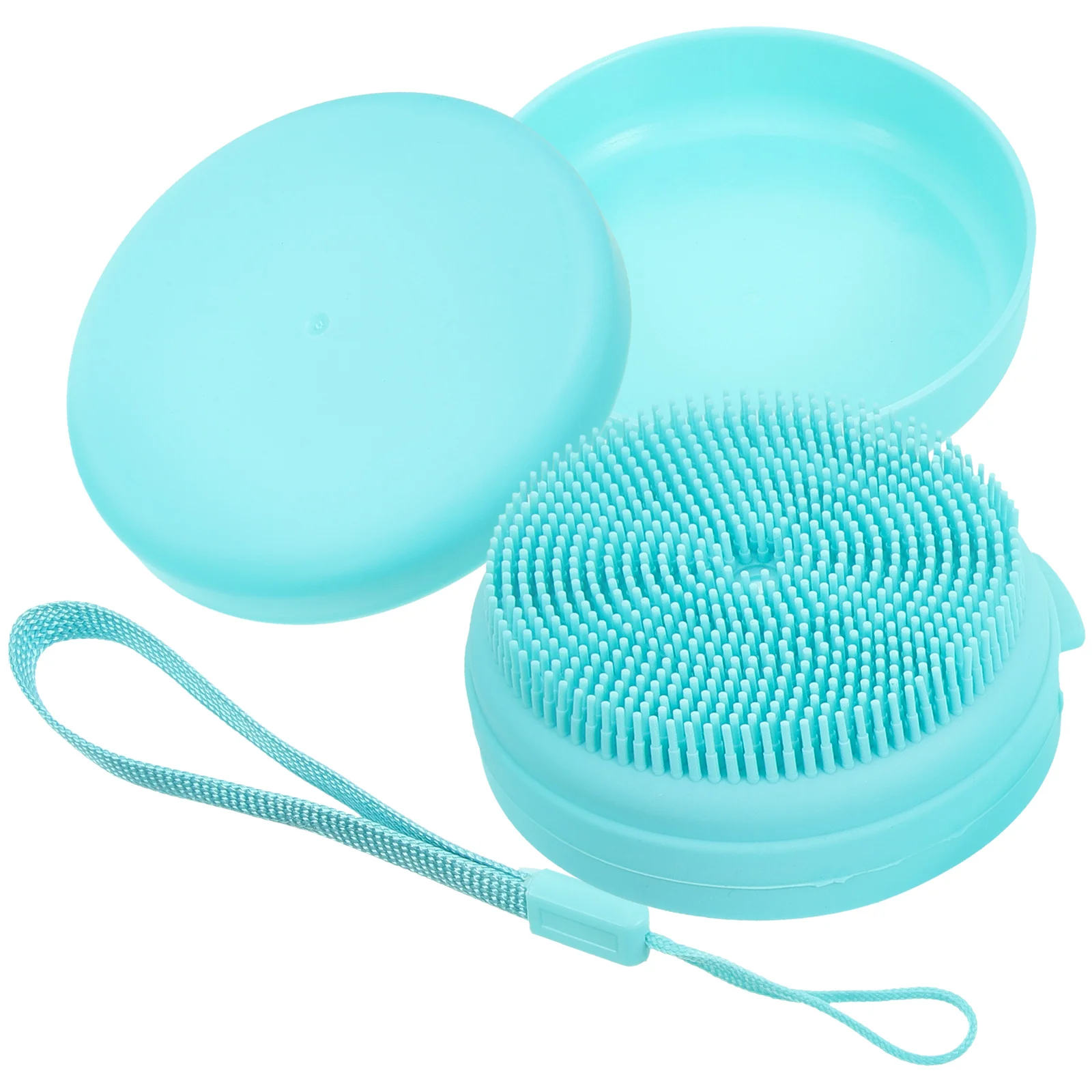 Silicone Bath Brush Cleaning Brushes Head Scrubber Hairbrush Back Shower Silica Gel Body Massager Baby Man Soap Case