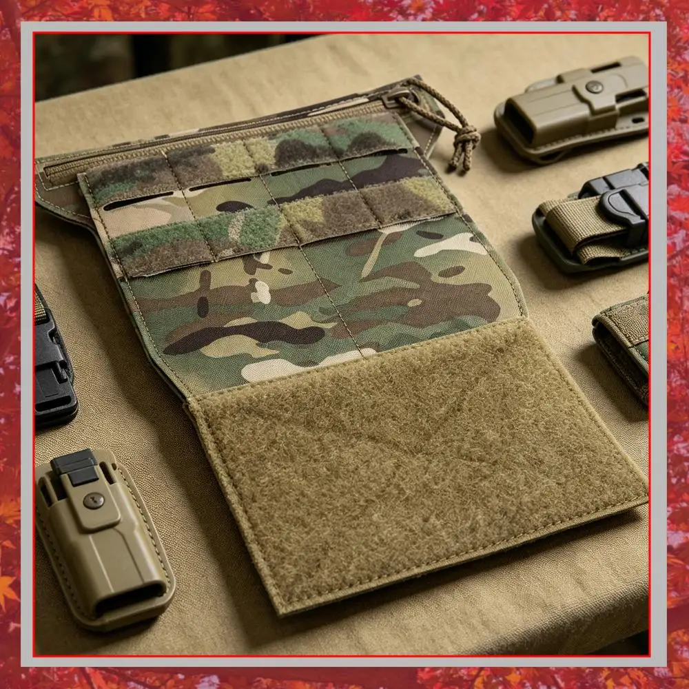 Tactic Chest Rig Multi-Layer Adjustable Molle Chest Rigs Hunting Vest Panels for Diary Card Battery Utility Storage Pouches