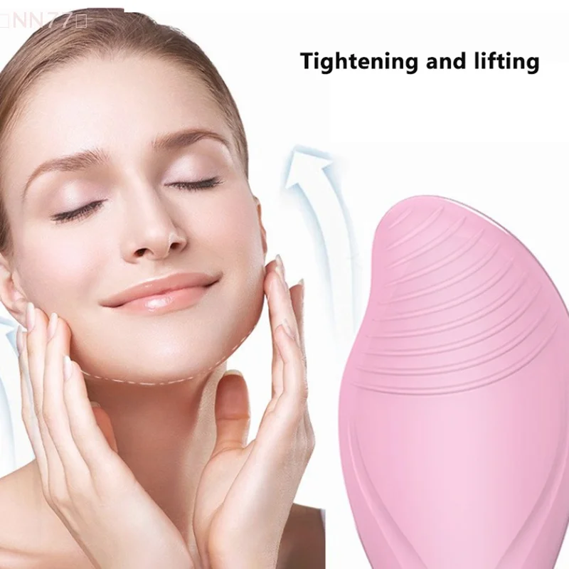 قابلة للشحن/بطارية الكهربائية سيليكون منظف للوجه مدلك العناية بالبشرة جهاز تدليك جهاز تجميل الاهتزاز تنظيف المسام