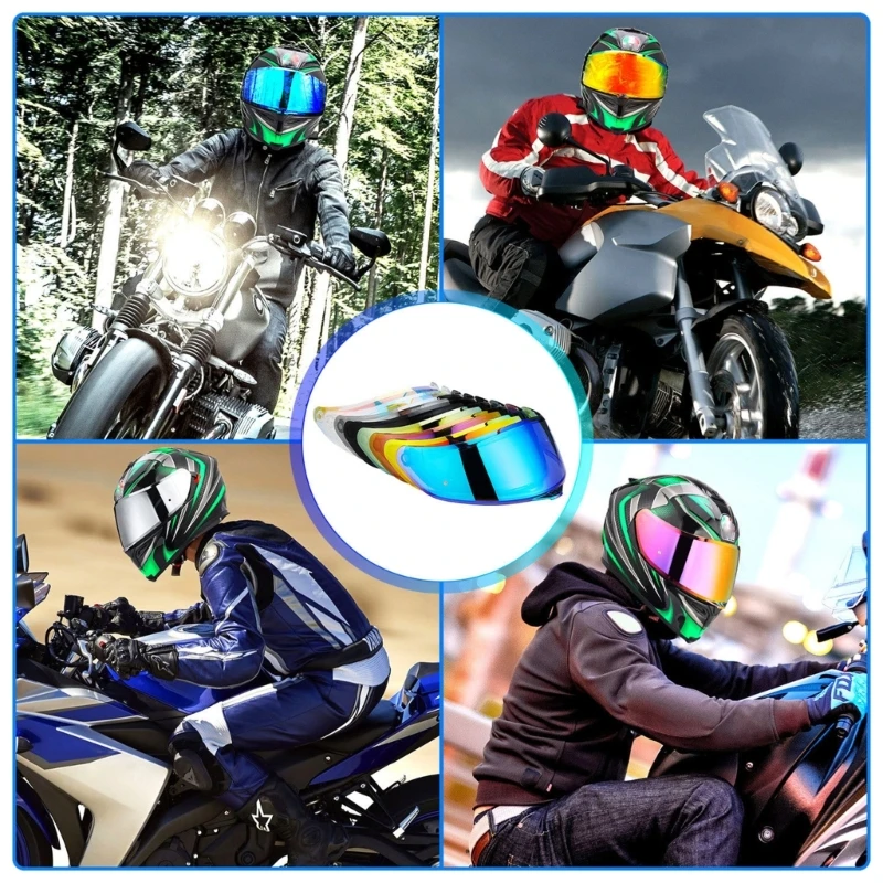 Upgrades Motorcycle Lens Enhances Helmets Shielding Versatile Motorcycle Lens Secure Seal Helmets Visors for R420