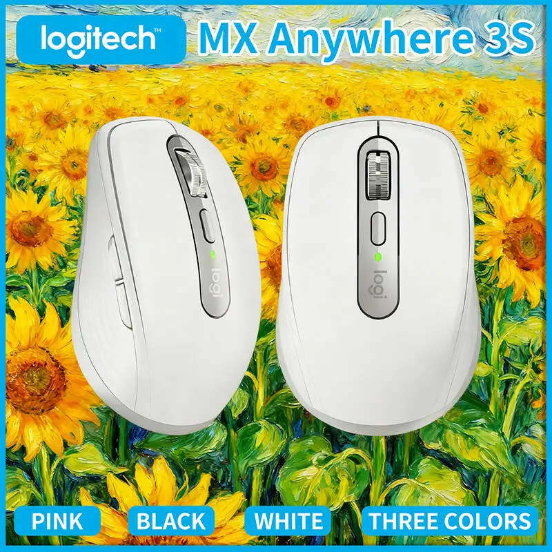 Top-Tier Logitech MX Anywhere 3S - 8K DPI Glass Tracking, MagSpeed Hyper-Scroll, Quiet Clicks, USB-C Charging