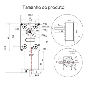 JGY370 WORM GEAR ENGINE, Automatic lock reversal gearbox, low -speed micro engine, DC 12V, 8mm, D7, 6V, 24V, length 25mm axle 12 Main Speed Reducing Sales - №11