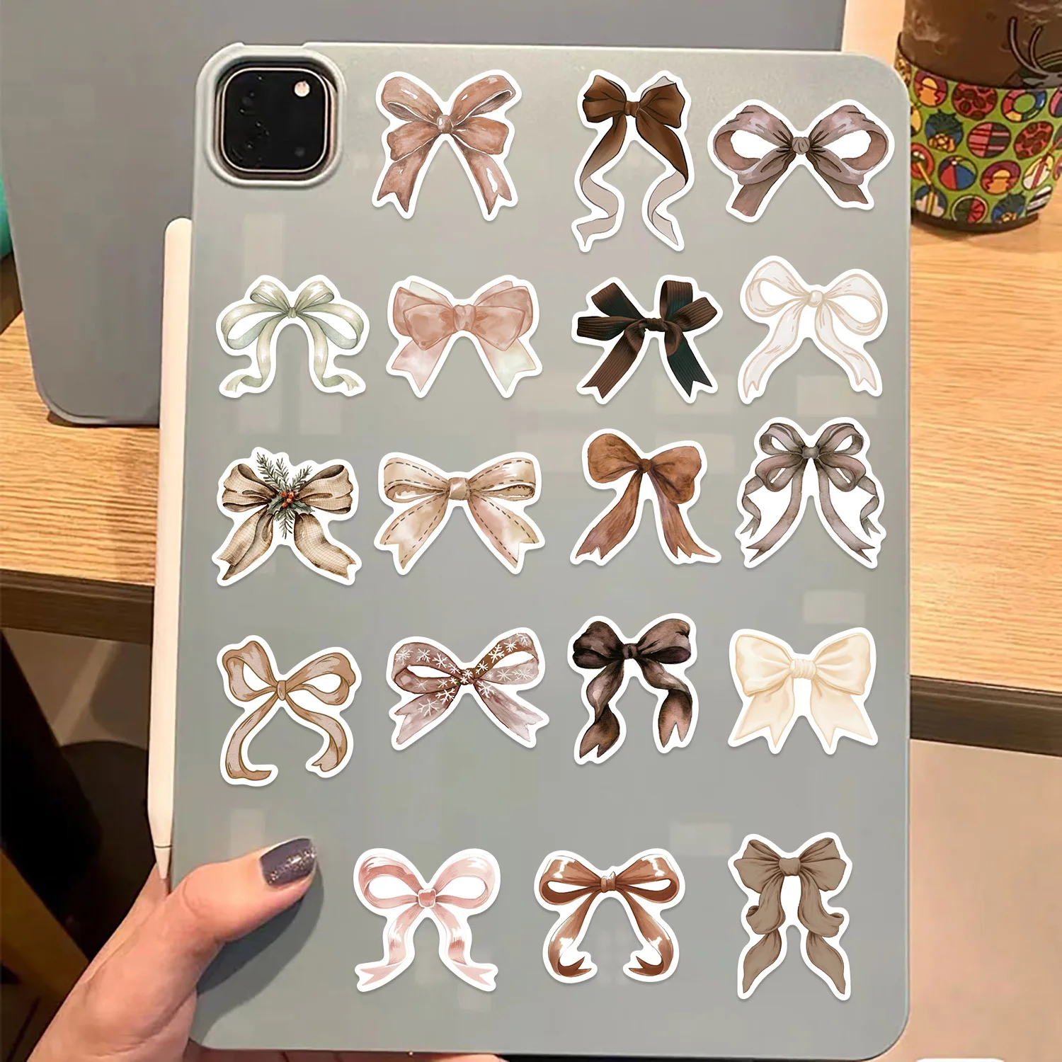 10/30/50Pcs Original Little Fresh Brown Bow Graffiti Stickers Decal Laptop Motorcycle Luggage Snowboard Fridge Car Pegatinas