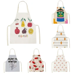 Tropical Pineapple Fruit Kitchen Apron Home Cleaning Vegetable Daisy Aprons Cooking Adult Kids Bib Simplicity Baking Accessories