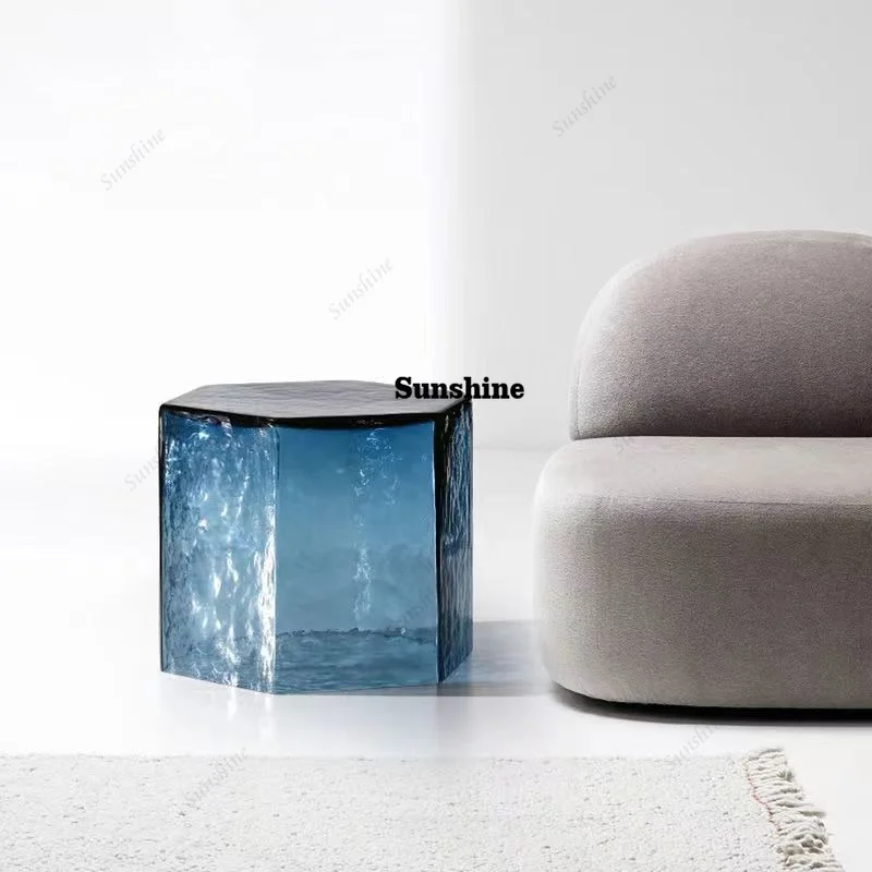 

Coffee Table Nordic Transparent Modern Living Room Colourful Balcony Interior Coffee Table Aesthetic Creative Room Decorations
