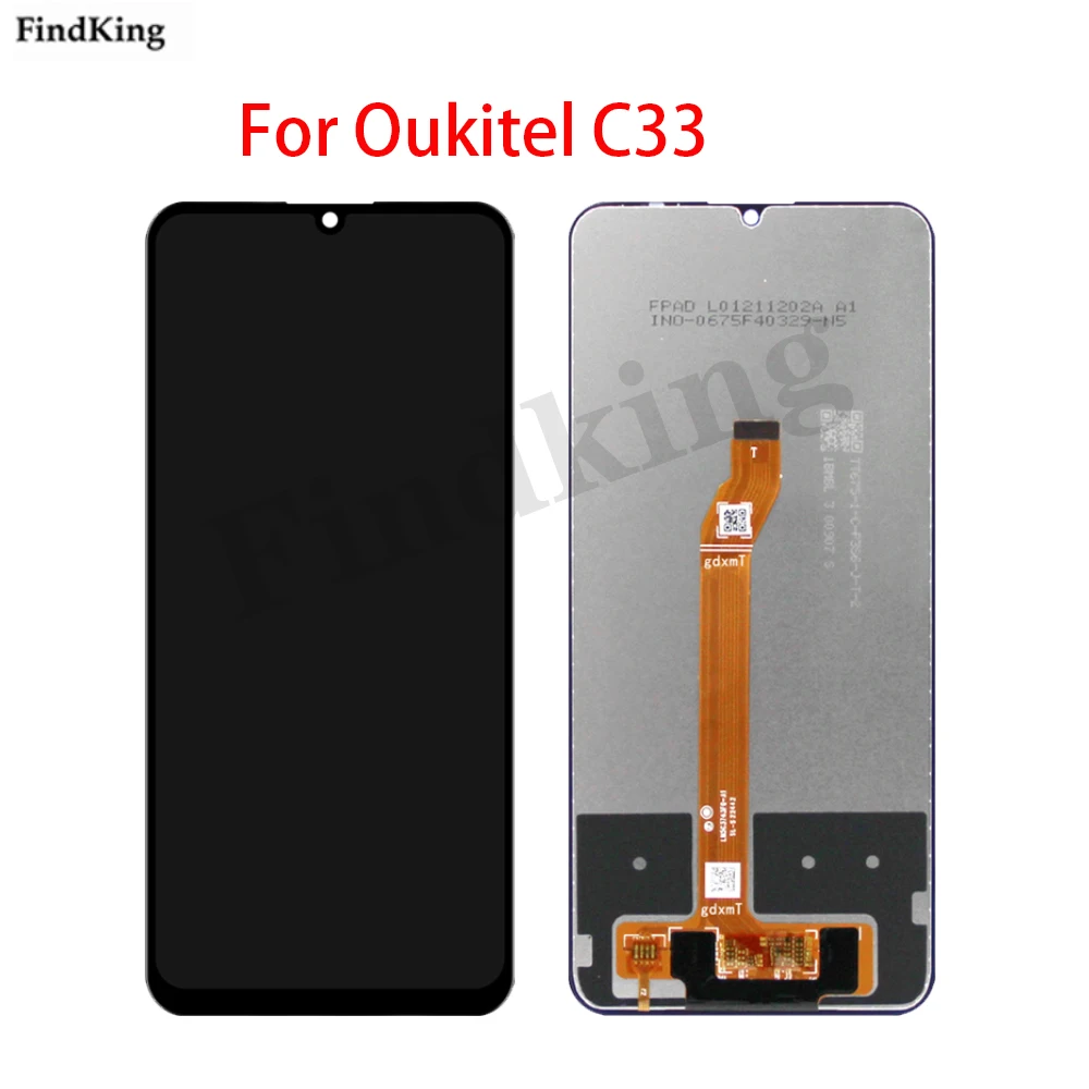 

100% Tested Full Screen LCD Display For Oukitel C33 LCD Touch Screen Digitizer Display Assembly Replacement +Tools