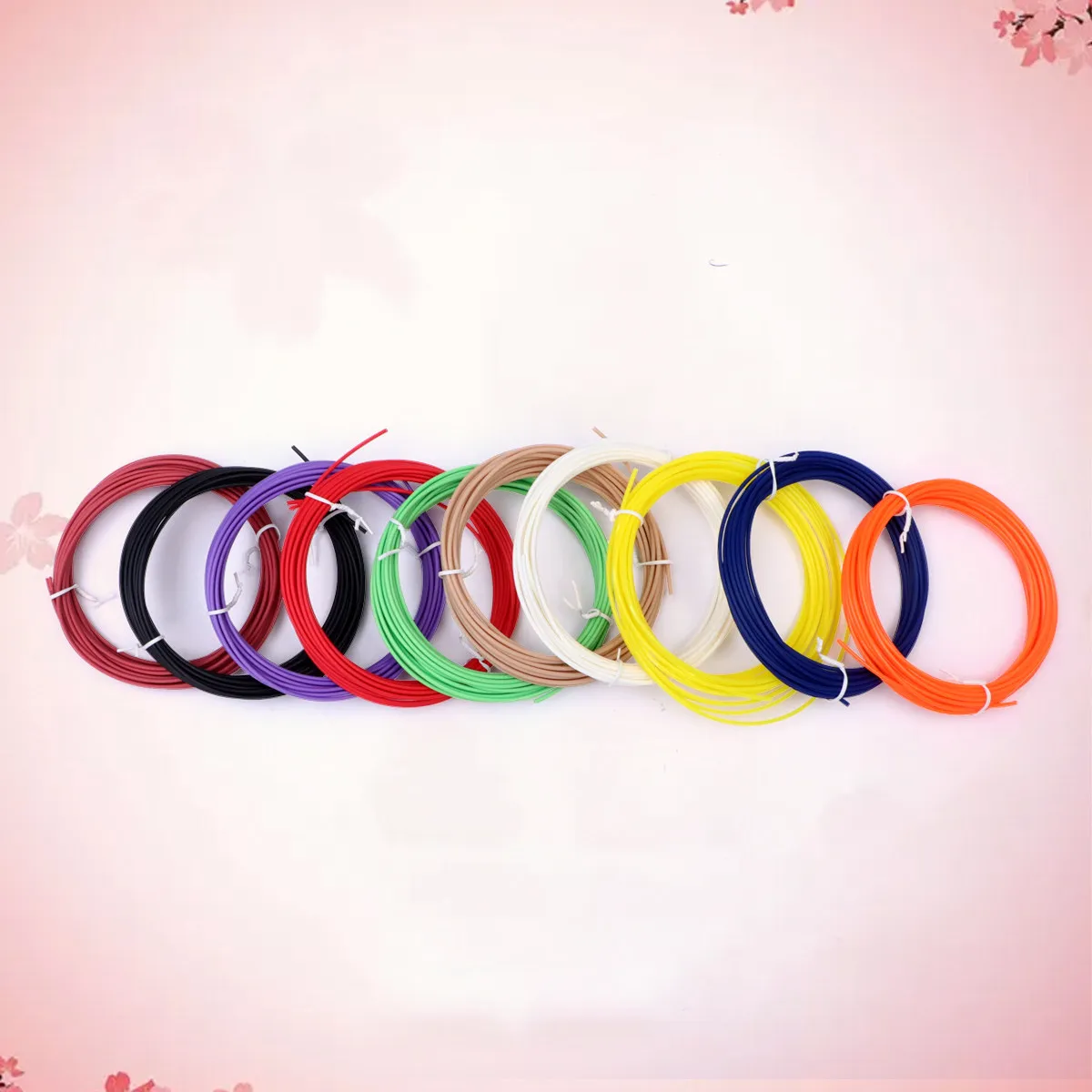 

5M 10 Colors Pla 1.75Mm Biodegradable Environmentally Friendly For 3D Printer Pen Refills Printing 3D Pen Filament Refills Pla