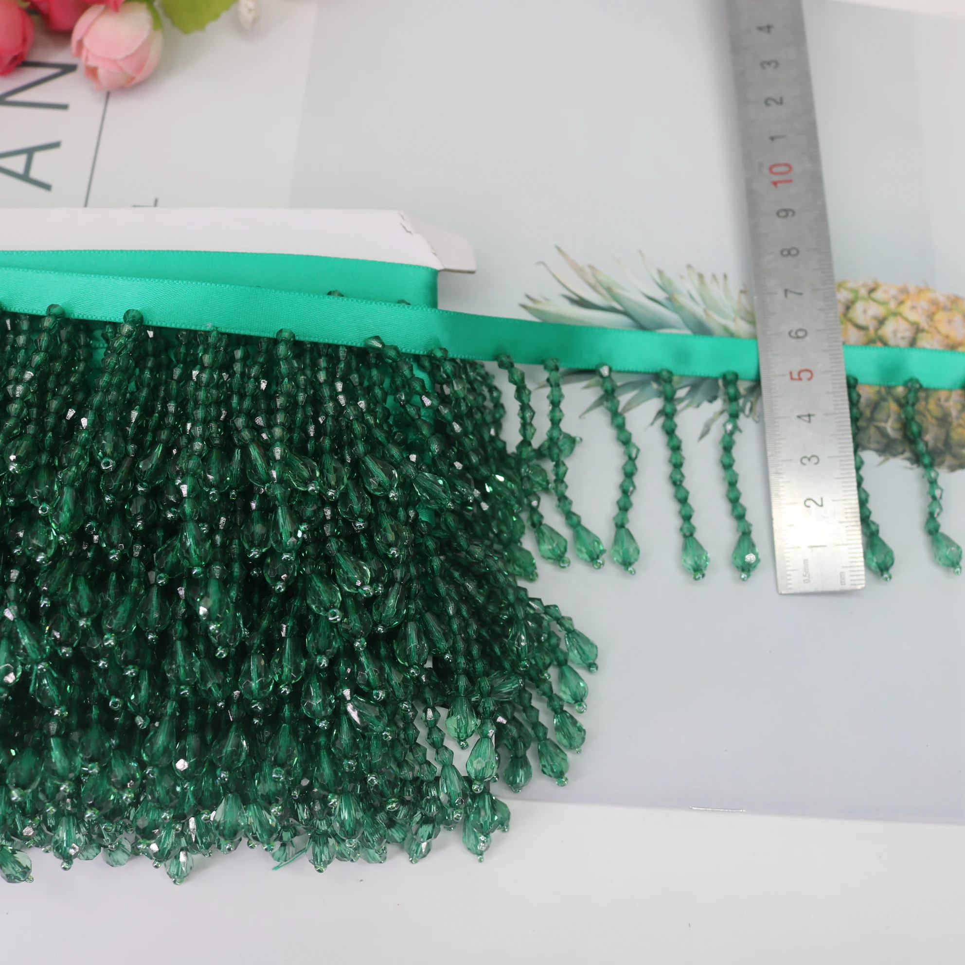 10 야드 6cm 와이드 페르시 프린지 패브릭 술 트림 Tassels 레이스 의류 바느질 장식 액세서리 장식 브러시 DIY