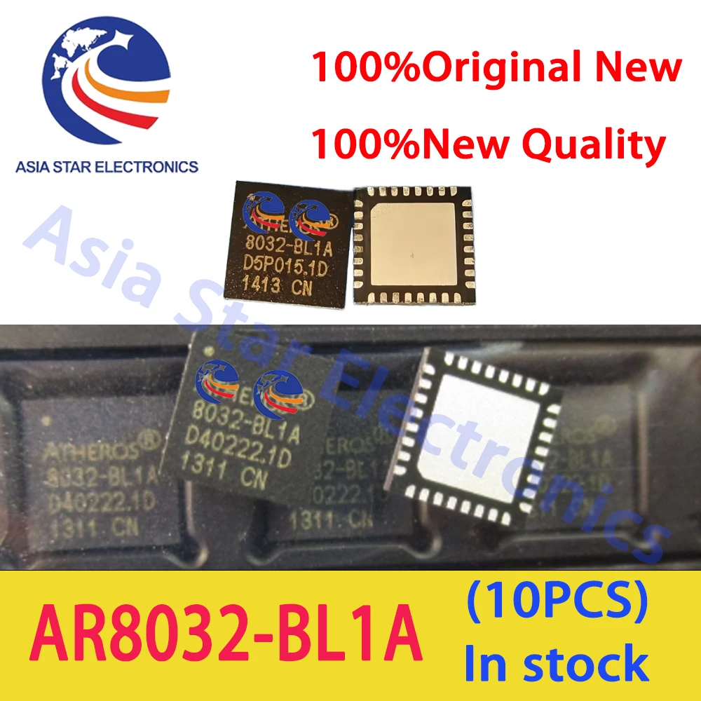 (10 piezas) 100% Nuevo Chipset AR8032-BL1A 8032-BL1A AR8032 BL1A 8032 BL1A QFN-32